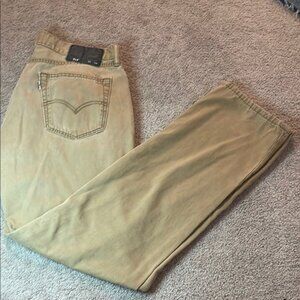 Levi's Tan Straight Jeans Classic Style